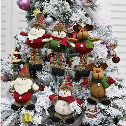 CDJX Adornos de Peluche de árbol de Navidad