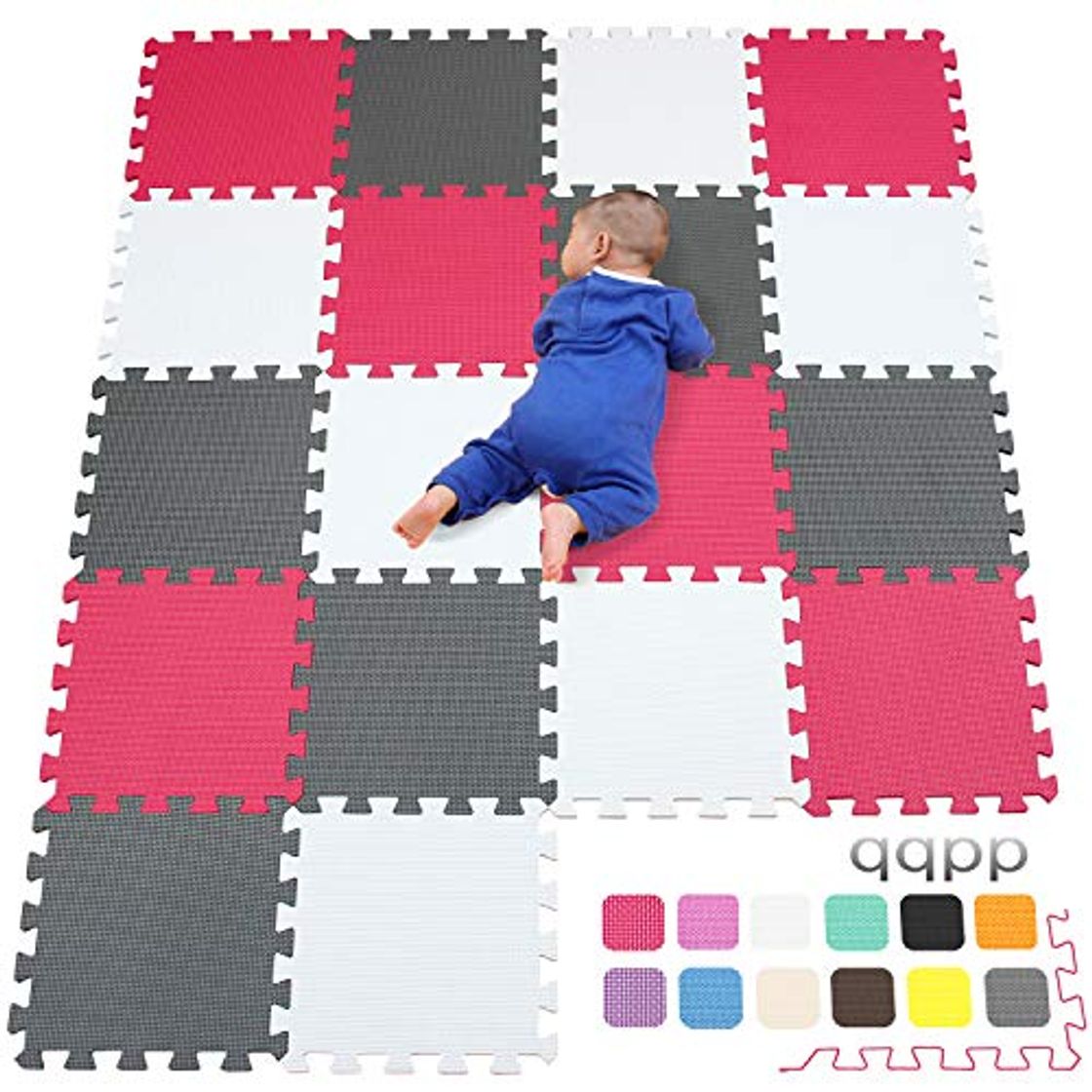 Producto qqpp Alfombra Puzzle para Niños Bebe Infantil - Suelo de Goma EVA