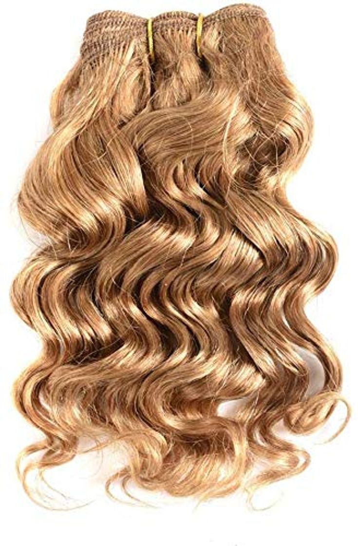 Fashion FFWIGS Blonde Que Teje tramas Paquetes brasileña 6Pcs 8"220g Extensiones del Pelo