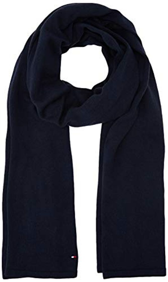 Moda Tommy Hilfiger Flag Knit Scarf Bufanda , Azul