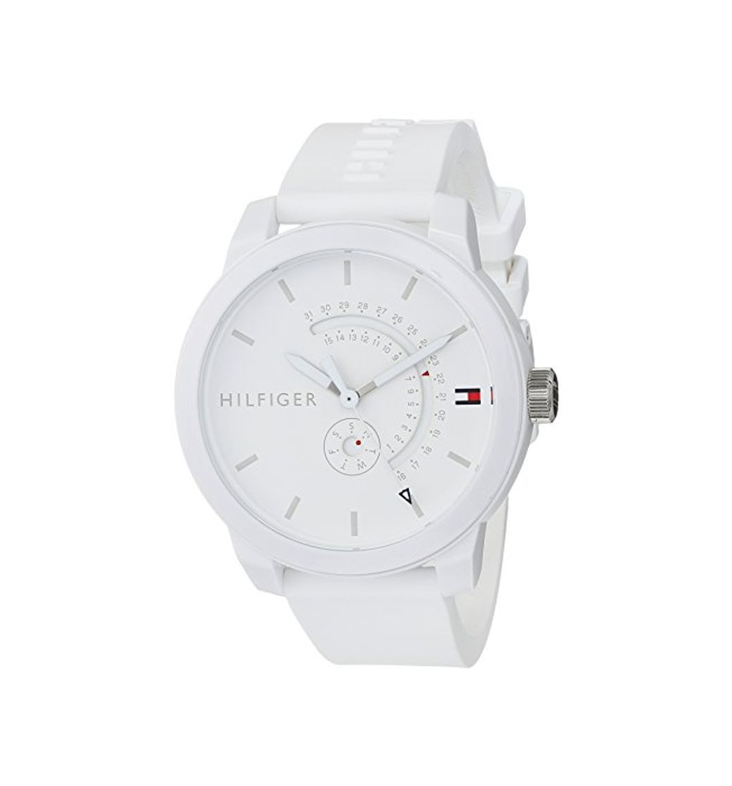 Social Tommy Hilfiger Reloj Analógico para Hombre de Cuarzo con Correa en Silicona 1791481