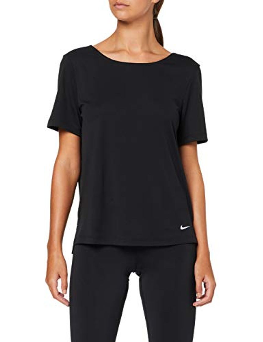 Moda NIKE W Nk Dry SS Top Elastika Camiseta de Manga Corta, Mujer,