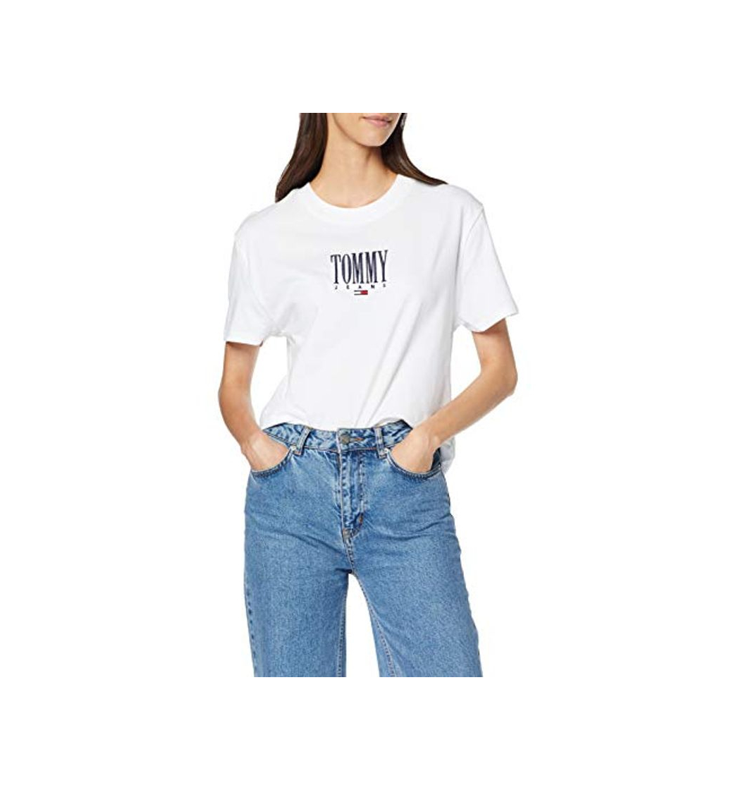 Moda Tommy Jeans Mujer Embroidery Graphic Tee Camiseta   Blanco