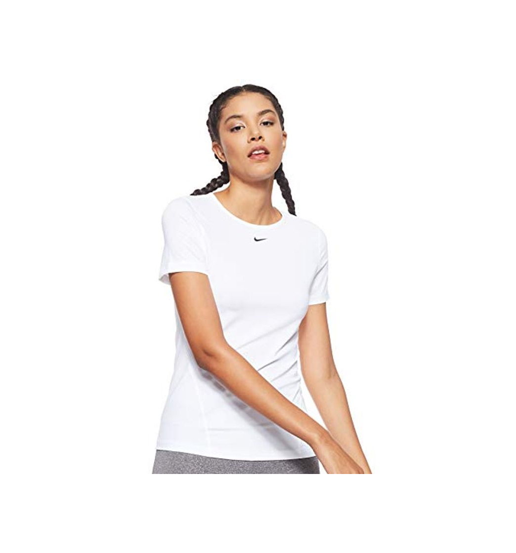 Moda NIKE Pro Camiseta, Mujer, Blanco