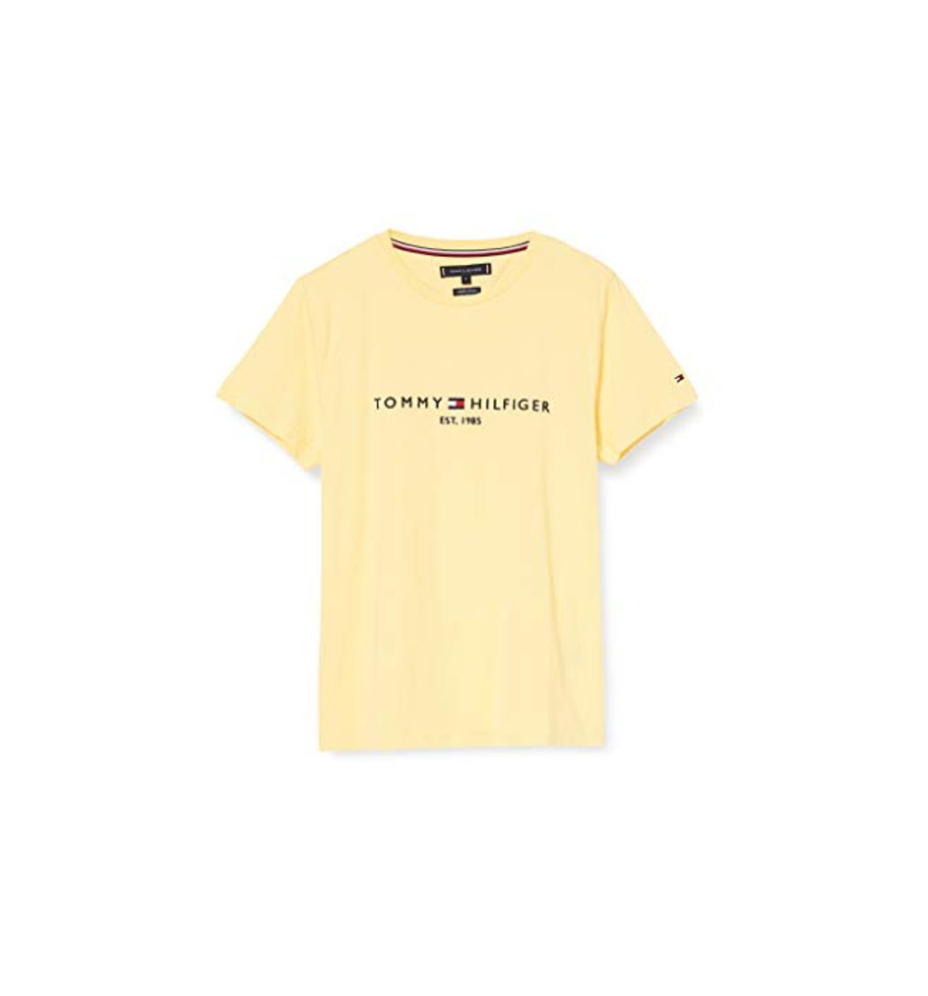 Moda Tommy Hilfiger Tommy Logo tee Camiseta Deporte, Amarillo