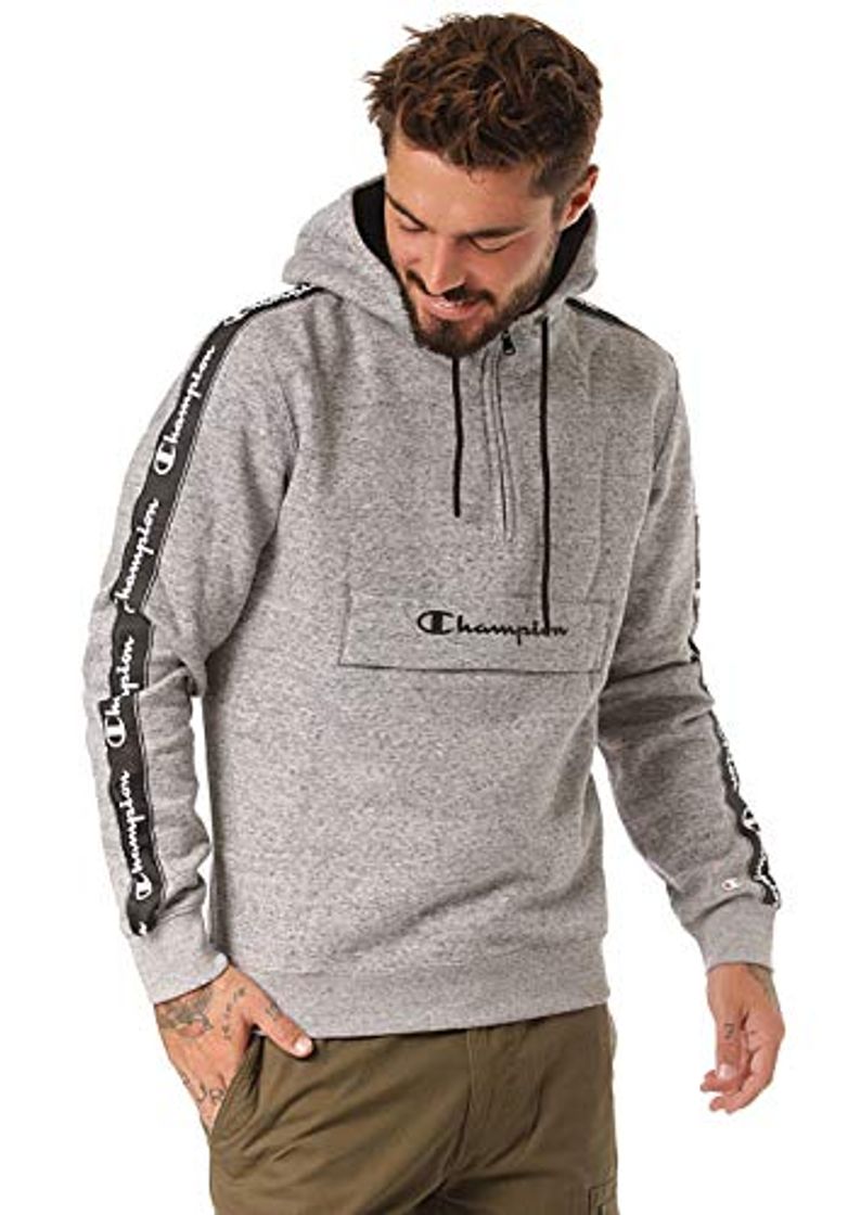 Moda Champion Sudadera Hombre Media Cremallera 213945 Gris