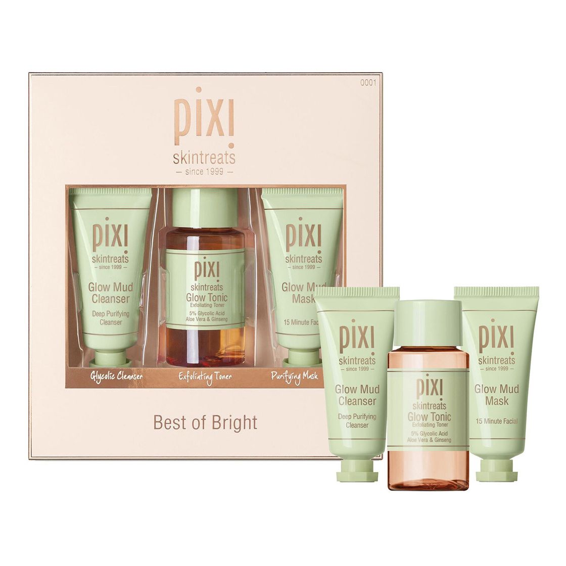 Fashion Best Of Bright - Estuche de cuidados faciales of PIXI