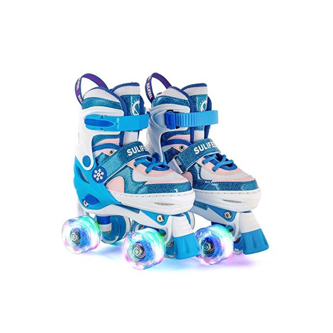 Product Sulifeel Ice Snow Ruedas Patines Roller con Luces Ajustables para Niñas y