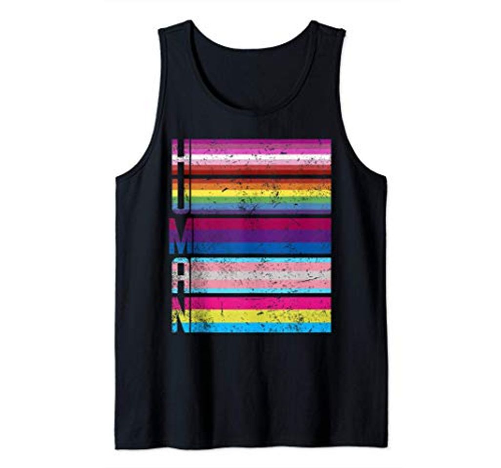 Moda Humano Gay Lesbiana Bisexual Transgénero Pansexual LGBT Camiseta sin Mangas