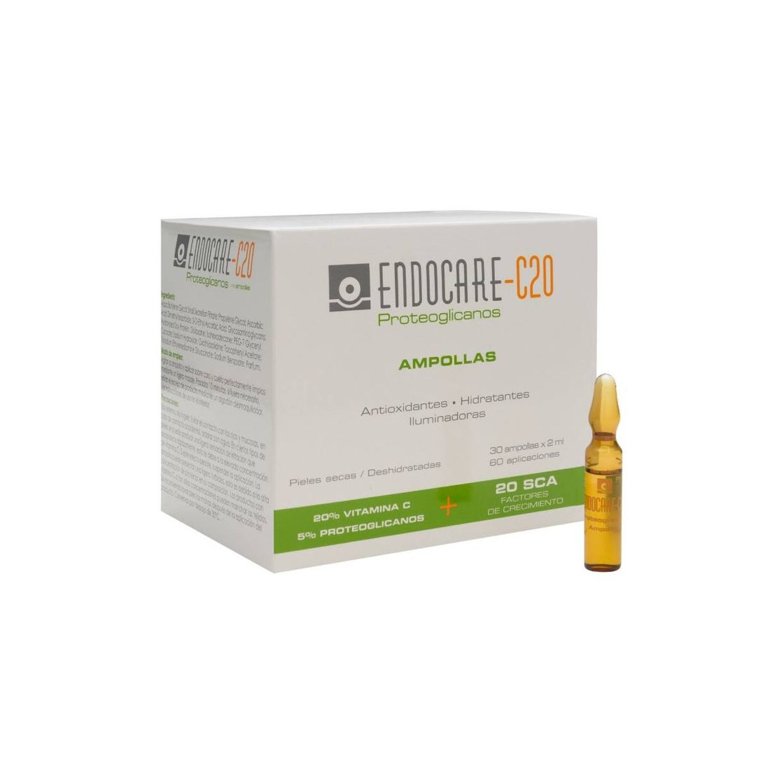 Producto Endocare C20 Proteoglicanos Ampolas Antioxidantes Iluminadoras