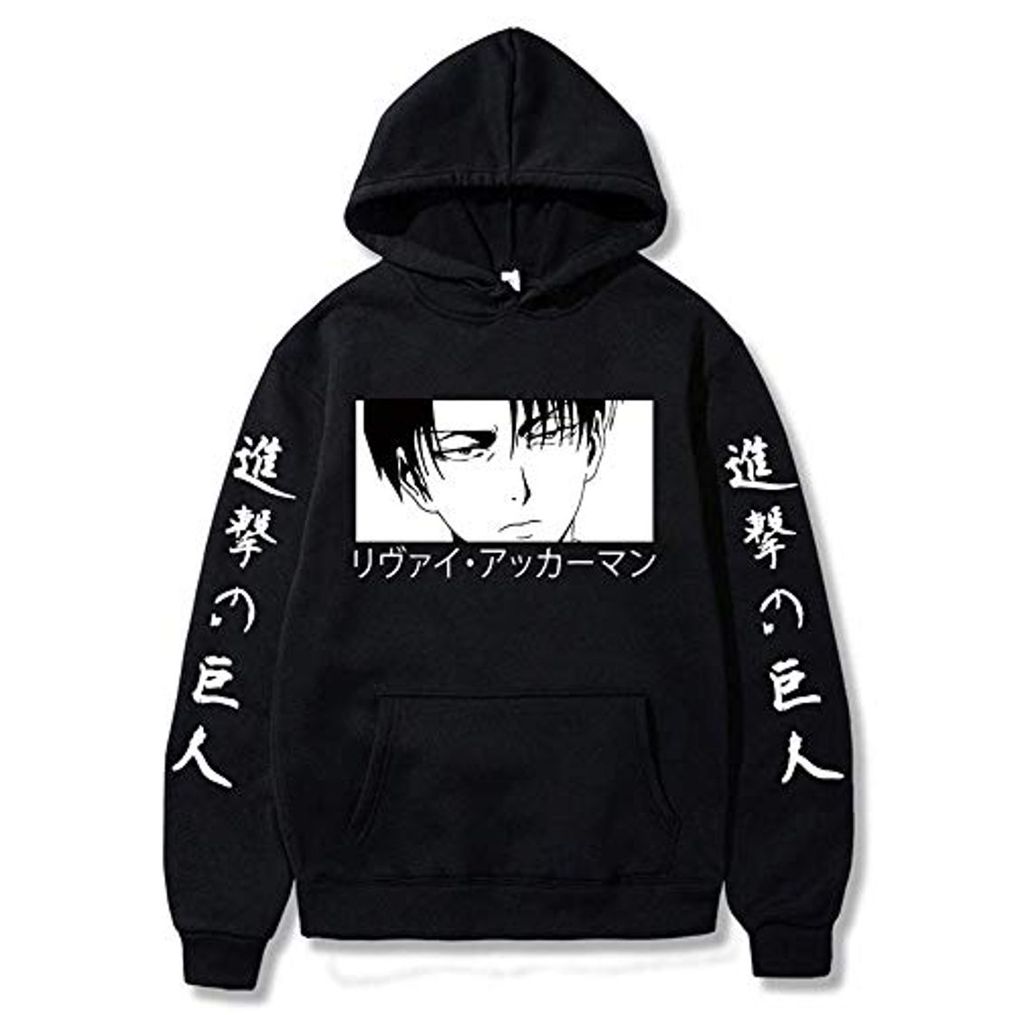 Fashion Tanwenling33 Attack on Titan Sudadera con Capucha para Hombre Mujer Levi Ackerman Sudadera con Capucha Chaqueta con Capucha Informal Abrigo