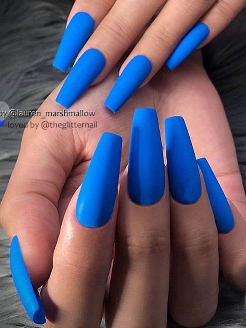 Fashion Uñas azules💙