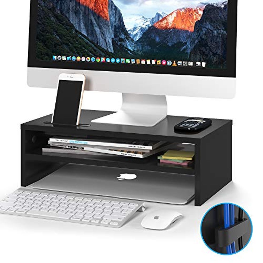 Social 1home - Soporte de Monitor de portátil Ordenador Elevador de Monitor 2