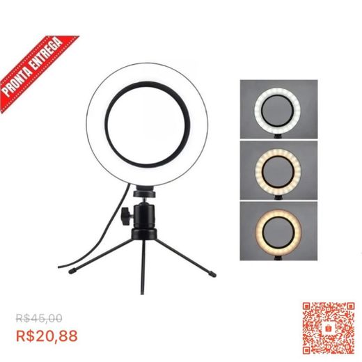 Ring Light por 20 reais na Shopee ❤️