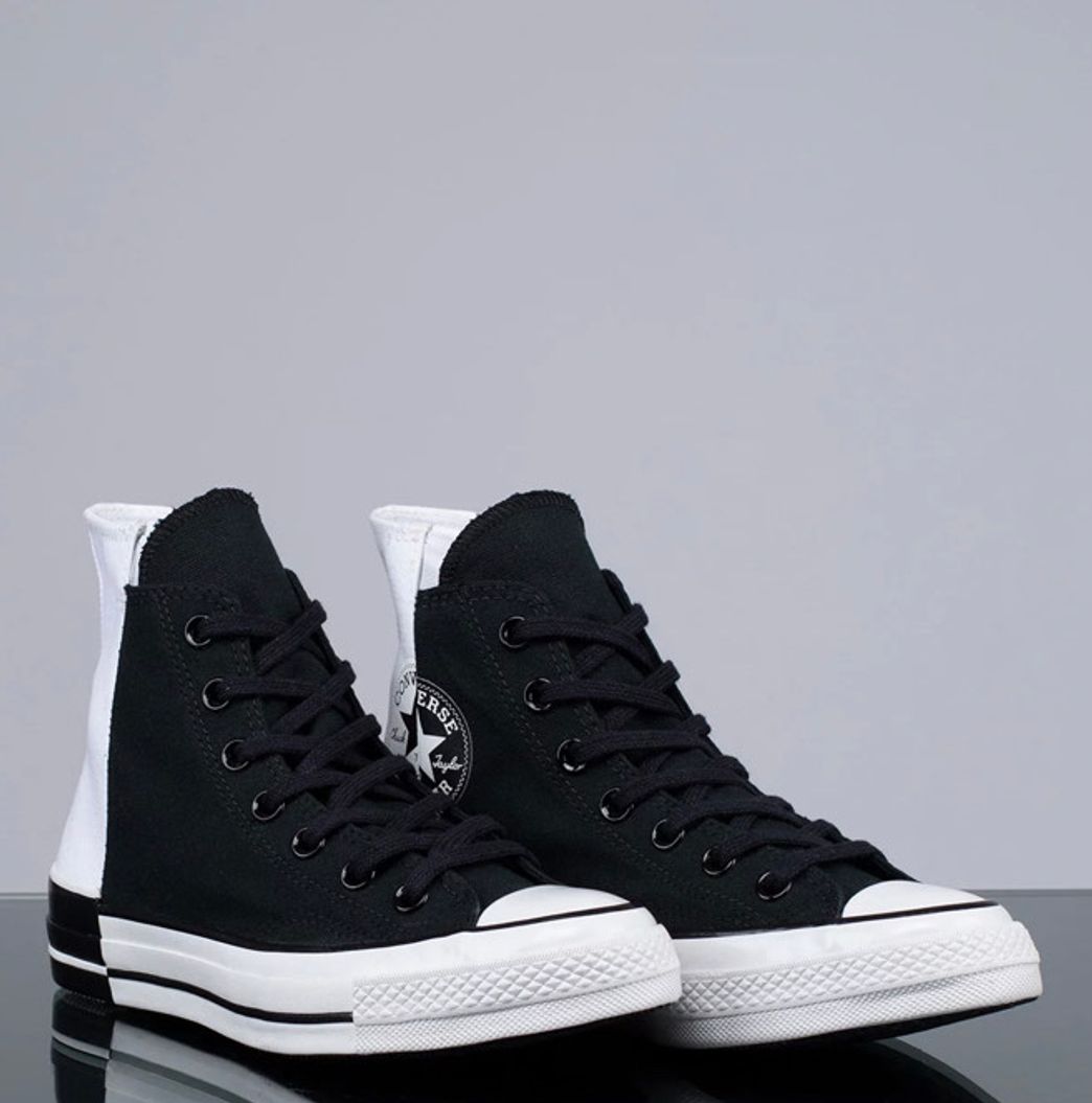 Moda Tênis Converse Chuck 70 Hi Preto Branco 

