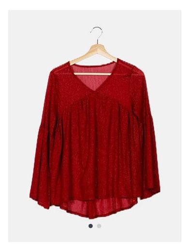 Blusa roja glitter