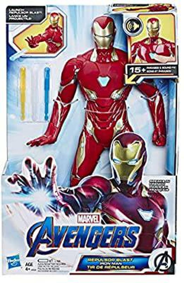 Social Boneco Homem de Ferro Eletrônico, Avengers, Vermelho/Amarelo