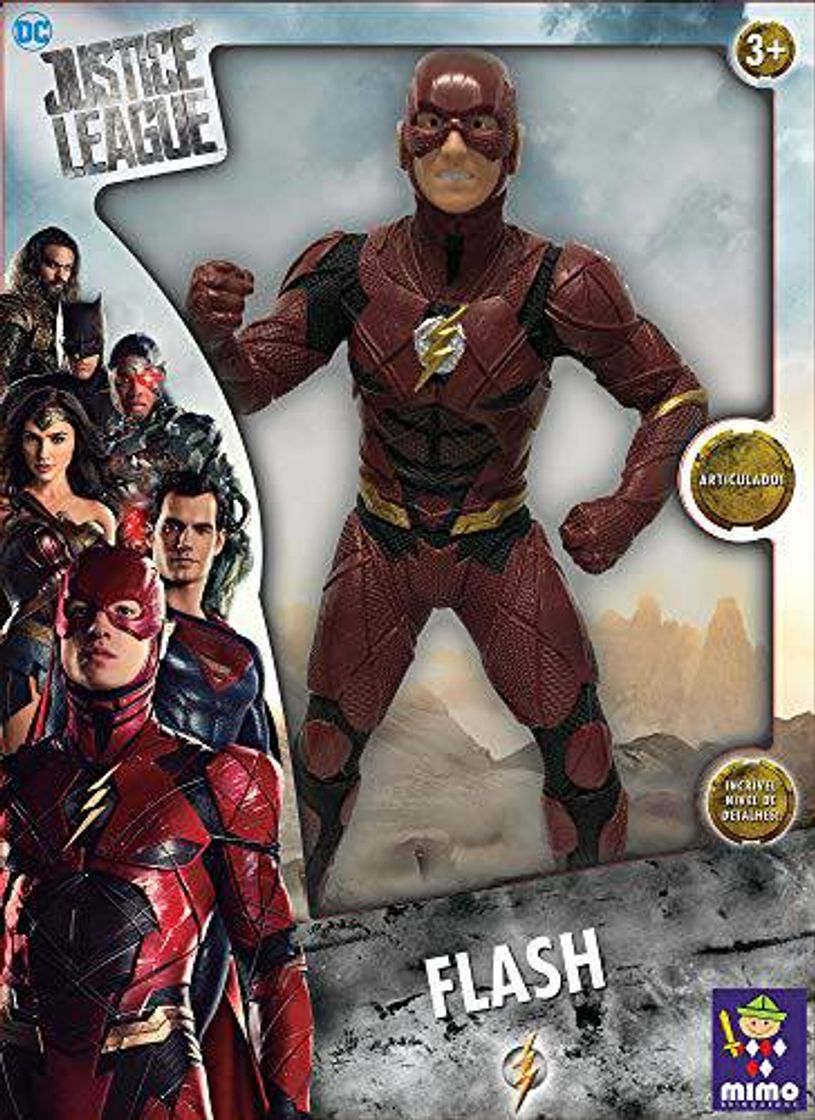 Social .Mimo Brinquedos Flash - Liga da Justiça Mimo , Vermelho