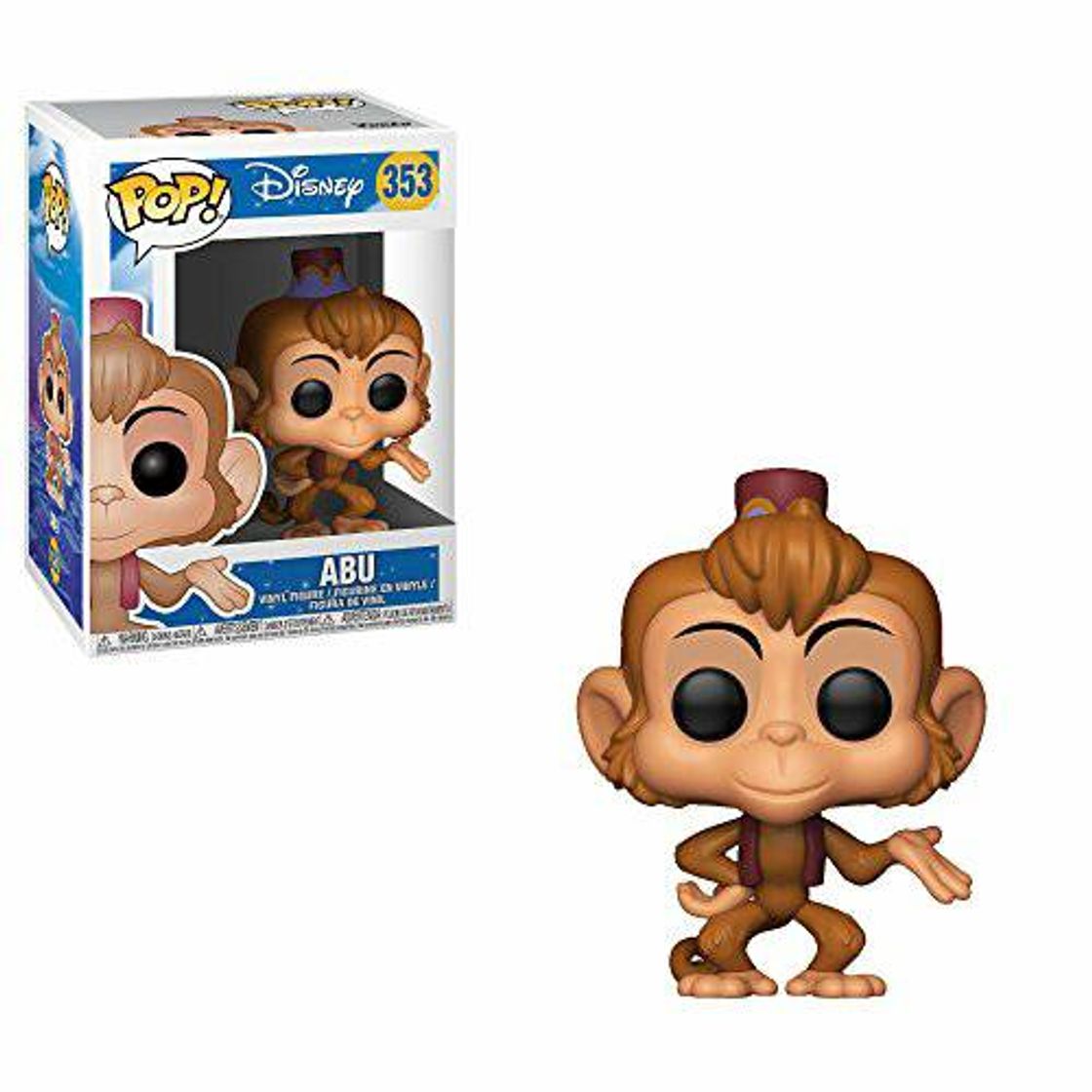 Social Funko - Aladdin - Abu Boneco Colecionável, Multicolorido, 02
