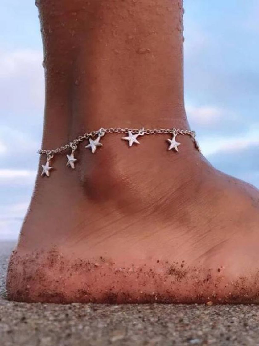 Producto Silver Five Pointed Star Beach Chain Anklet