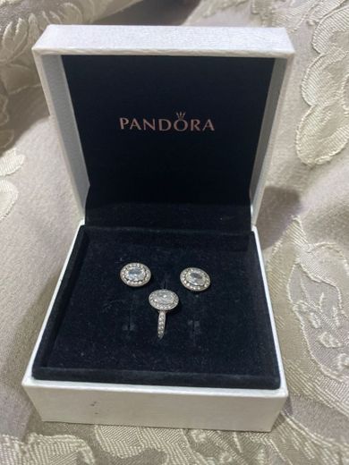 Pandora Pendientes de botón Mujer plata