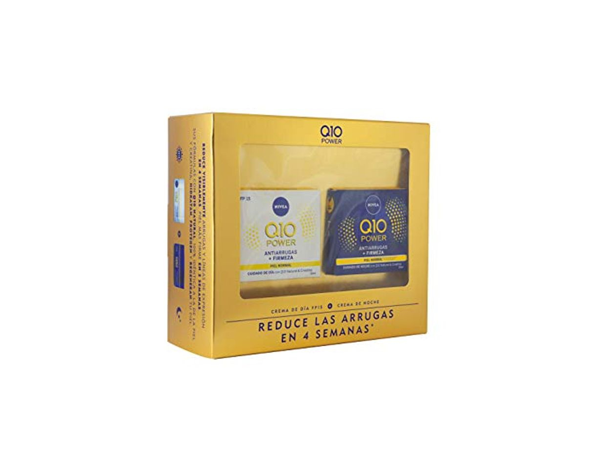 Social Nivea Q10 Power Día y Noche, Set de Cremas para Reducir las