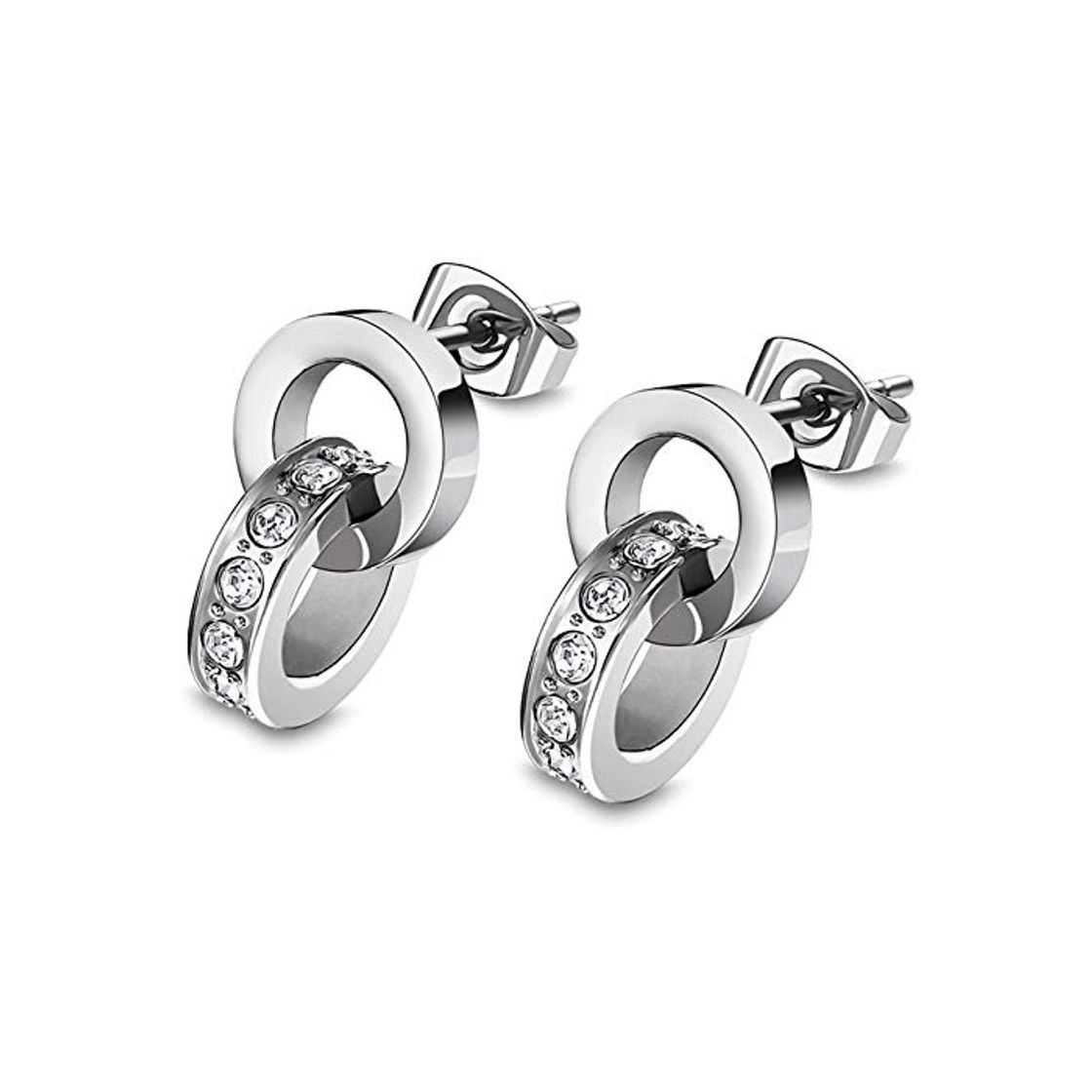 Moda Lotus Style Pendientes Plata LS1981 - 4/1 acero inoxidable Mujer Pendientes jls1981 - 4 de 1