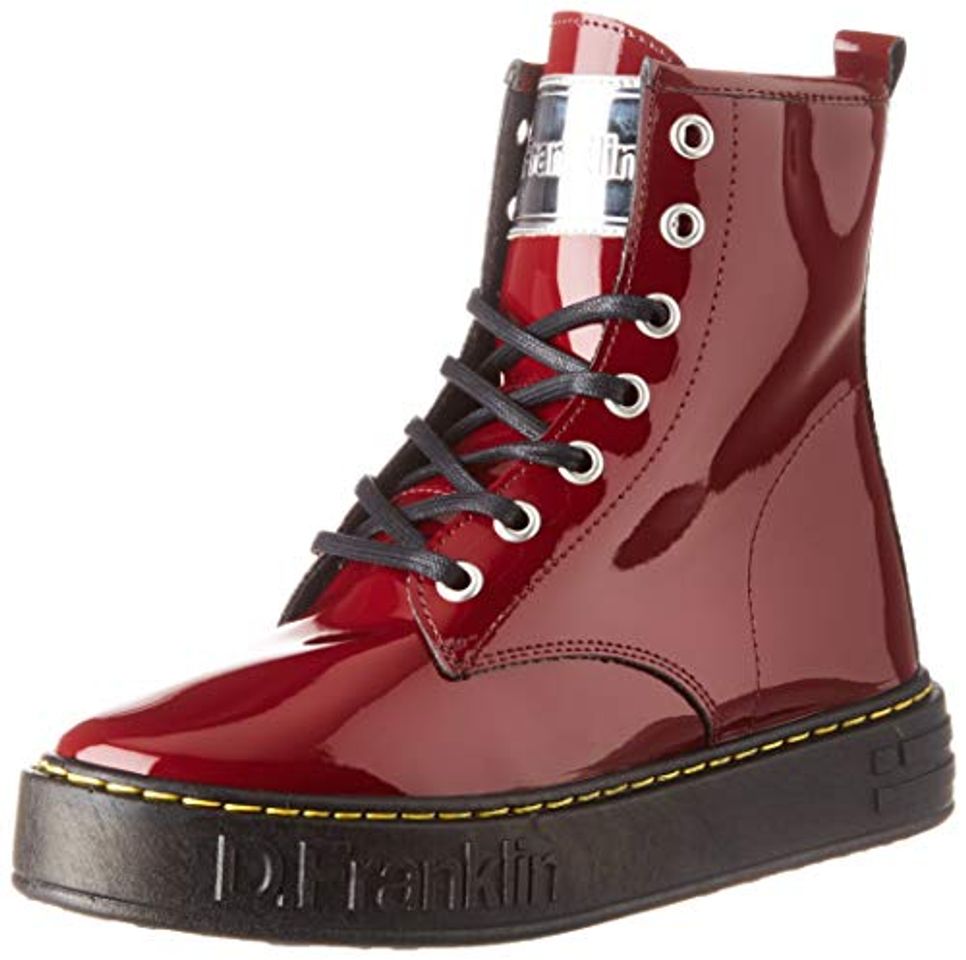 Moda D. Franklin Berlian Patent, Botas Slouch para Mujer, Rojo