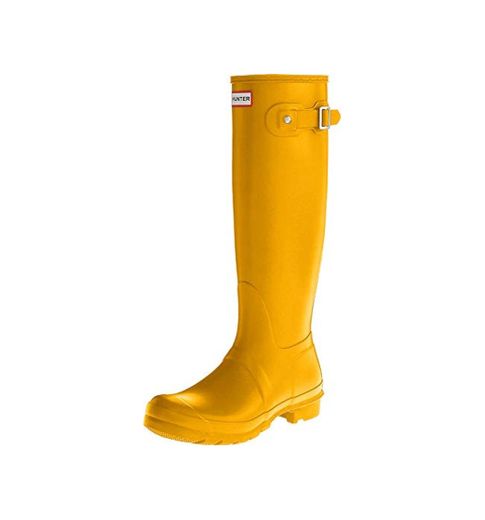 Hunter Wellington Boots, Botines para Mujer, Amarillo