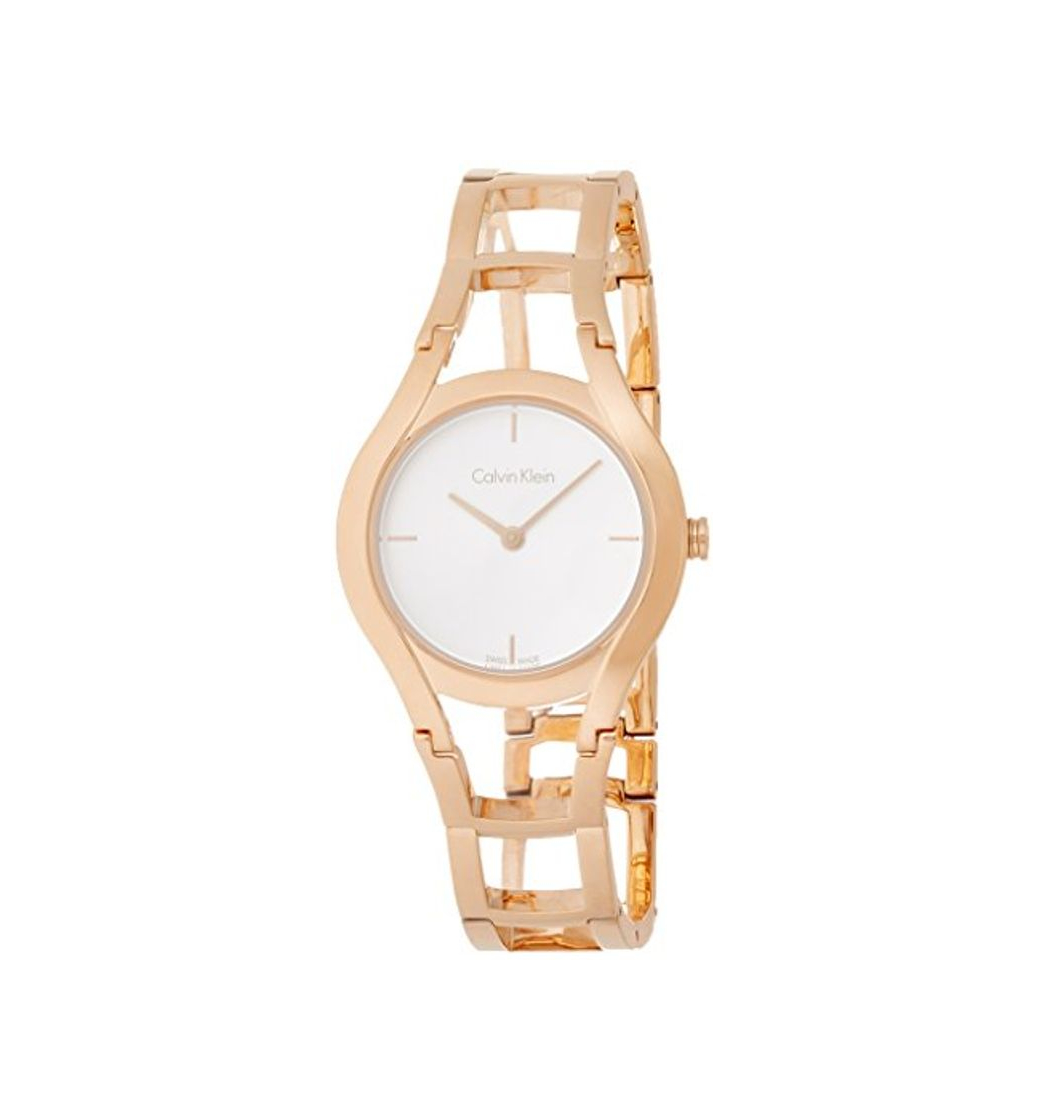 Social Calvin Klein Reloj Analogico para Mujer de Cuarzo con Correa en Acero Inoxidable K6R23626