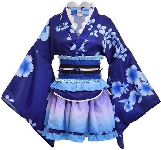 Kimono azul kawaii