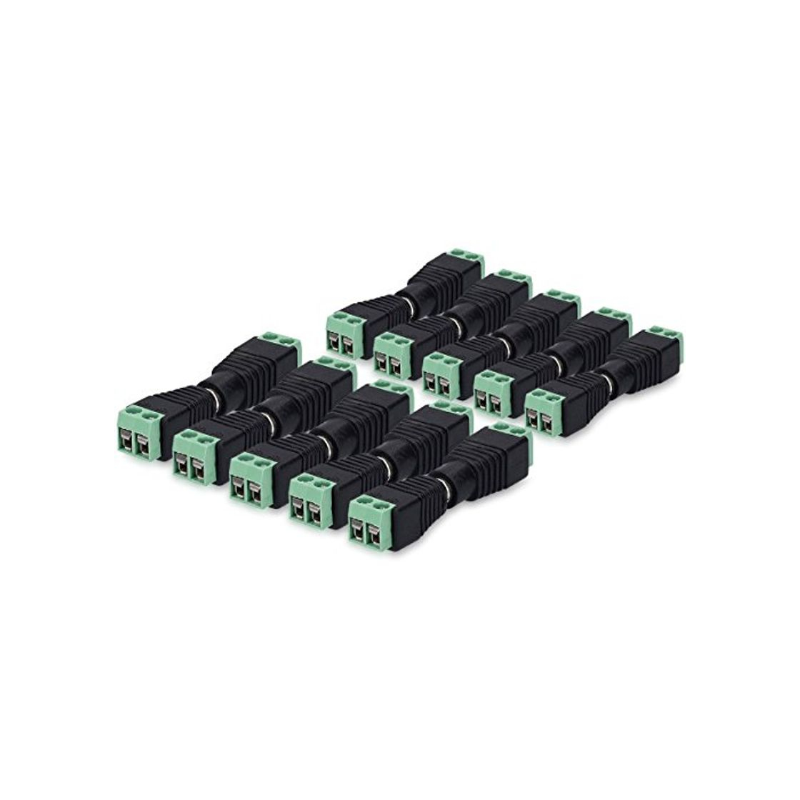 Product kwmobile 10x Conector Adaptador Power Jack Hembra a Macho DC - Set