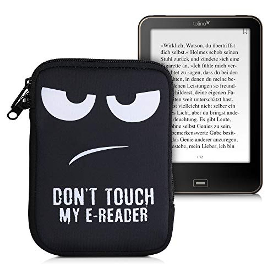 Electronics kwmobile Funda Universal para e-Book - Estuche de Neopreno con Cierre de