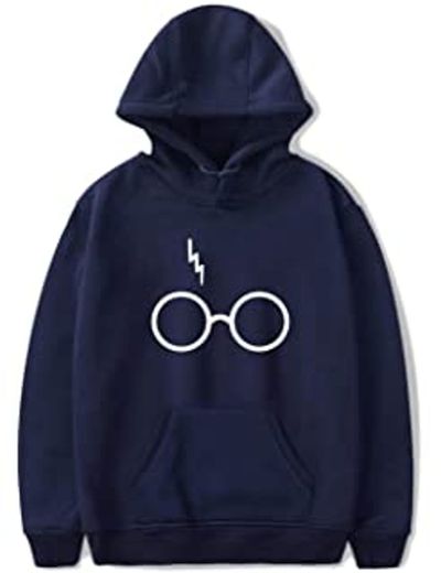 K-youth® Mujer Sudaderas, Mujeres Harry ✿ Potter Gafas Estampado Sudaderas con Capucha