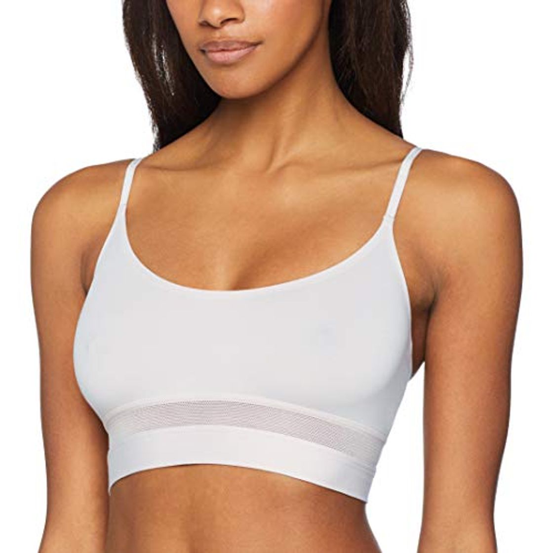 Moda Sloggi Ever Fresh Crop Top Corsé, Blanco