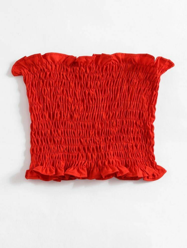 Social Top Bandeau Fruncido