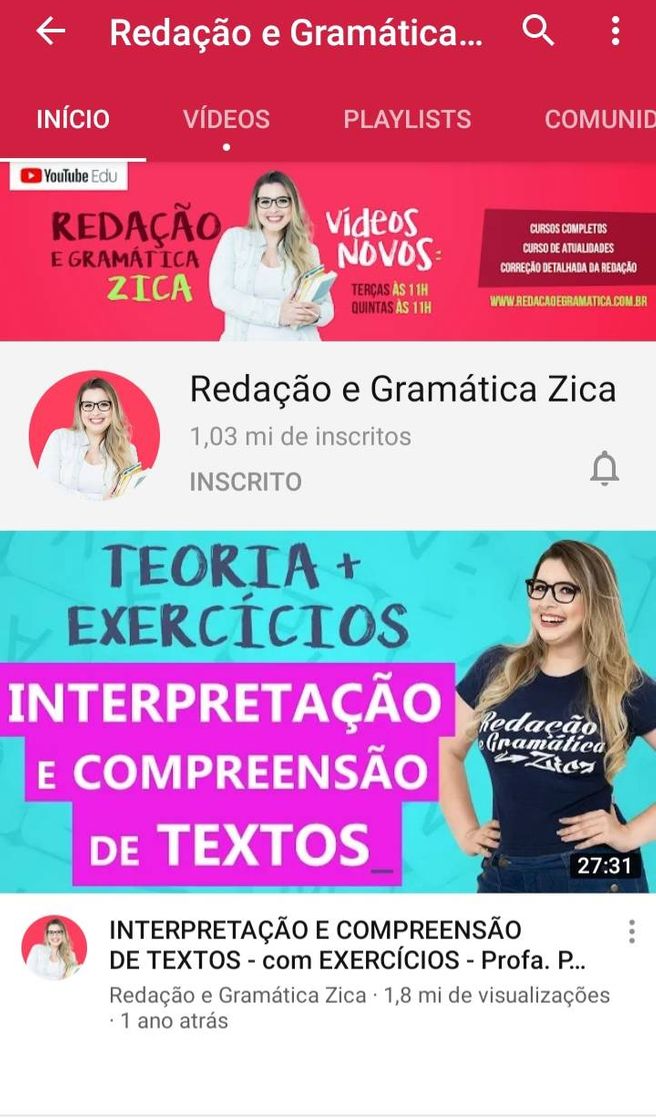 Moda Redação e Gramática Zica - YouTube