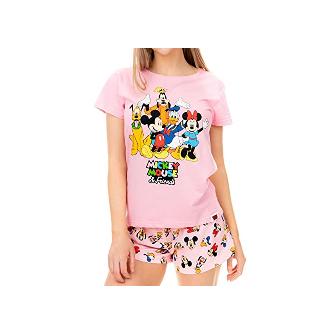 Product Disney Pijama para Mujer Mickey Mouse Minnie Mouse y y Amigos Rosa Large