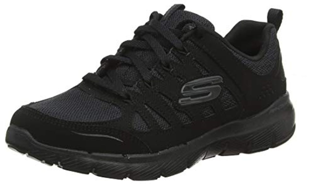 Moda Skechers Flex Appeal 3.0-Billow, Zapatillas, Negro