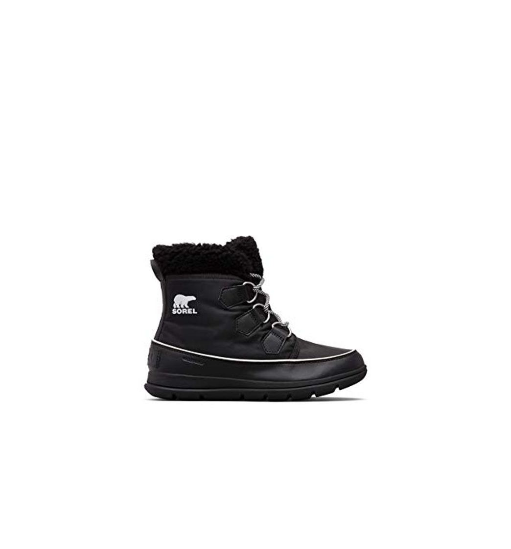 Moda Sorel Explorer Carnival, Botas para Nieve Mujer, Negro