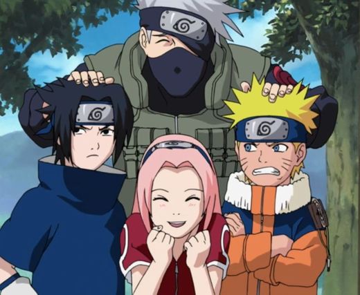 Naruto, Sakura,Sasuke e kakashi