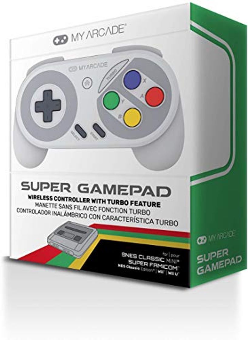 Productos My Arcade - Super Gamepad Mando Inalámbrico Con Función Turbo Para Snes