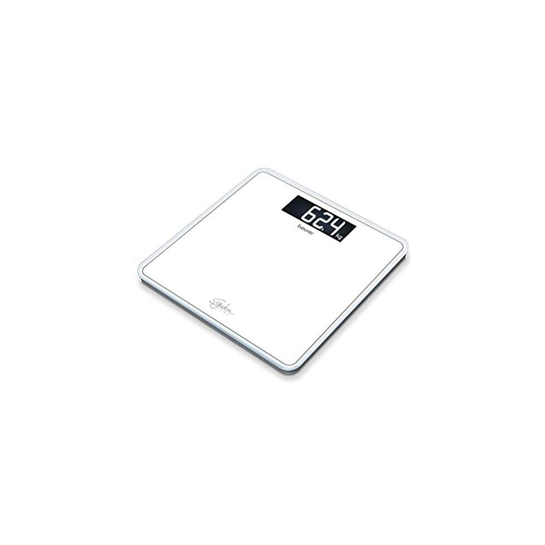 Fitness Beurer GS400 Blanca Báscula Digital de Vidrio, Vidrio Seguridad 8Mm, 200Kg