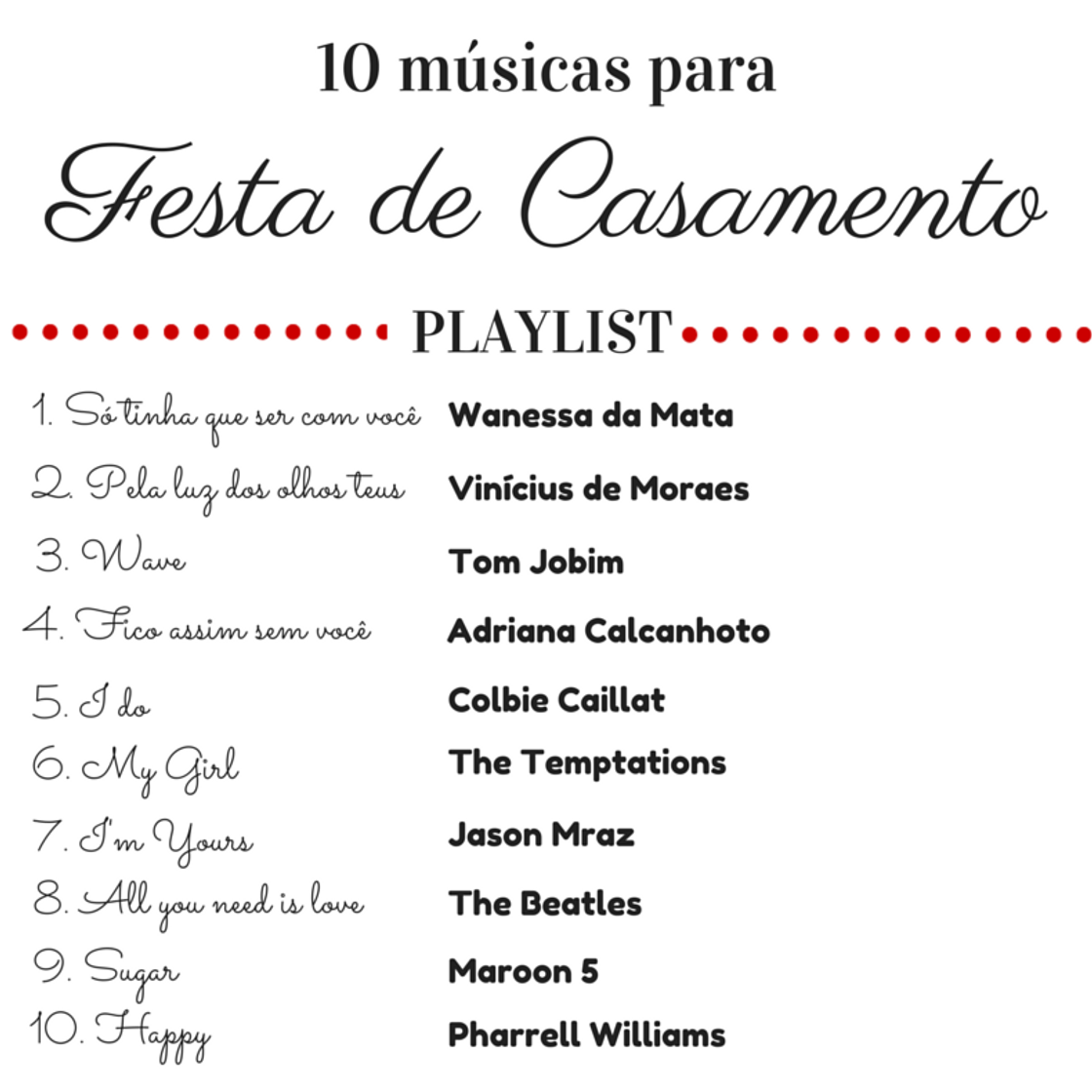 Canción Playlist de Casamento