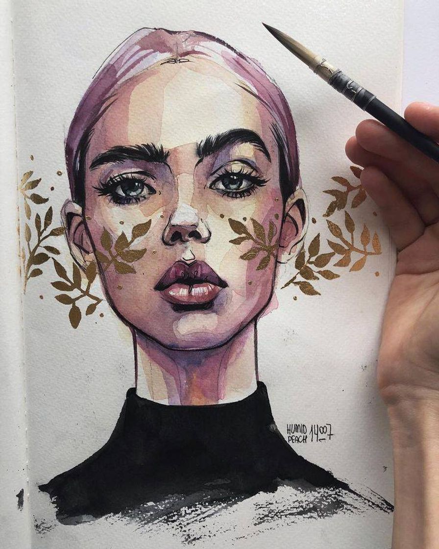 Fashion Pintura em Aquarela por pêssego úmido 🌼⭐