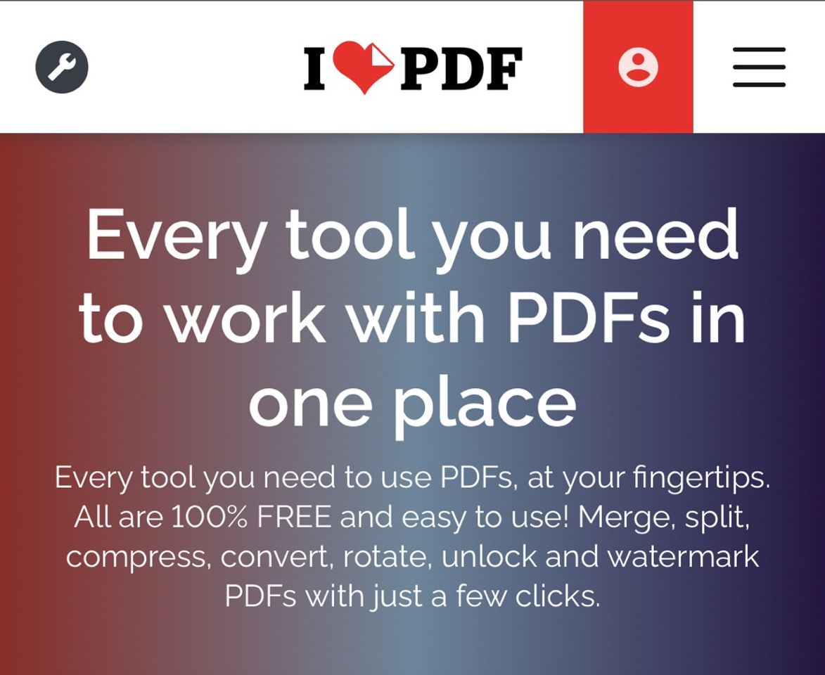 Fashion iLovePDF | Online PDF tools for PDF lovers