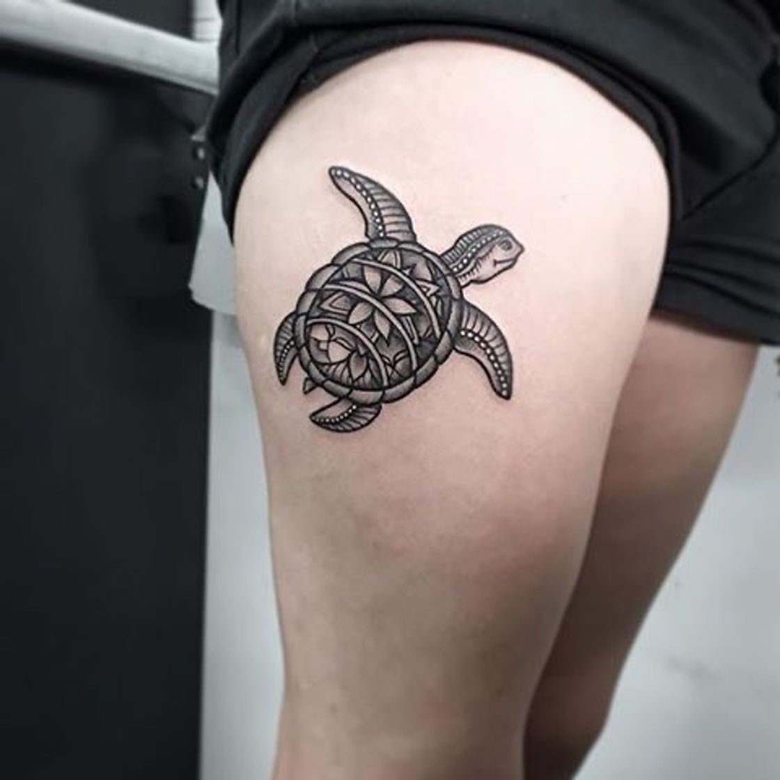 Moda tatuagem tartaruga 