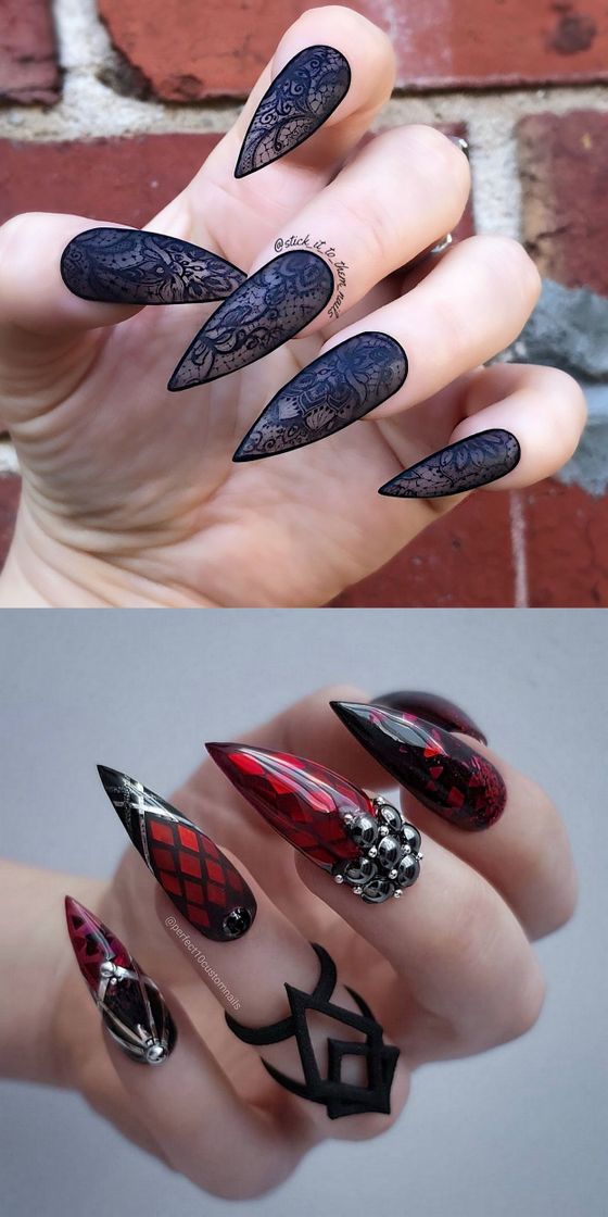 Moda Unhas exóticas black