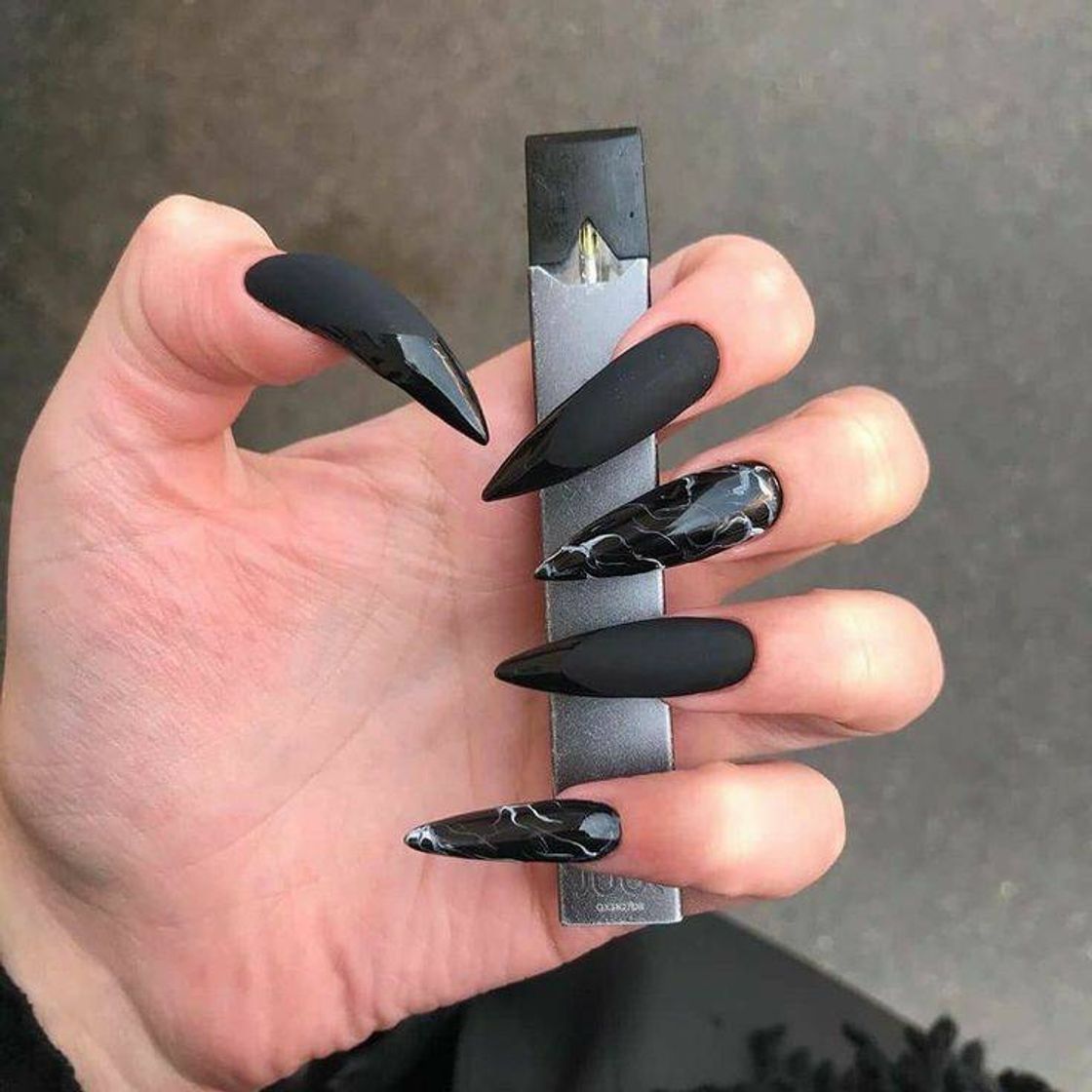 Moda Inspirações de unhas black 