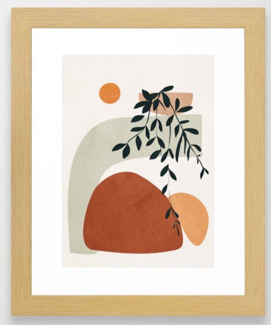 Producto Quadro Soft Shapes I Framed Art Print